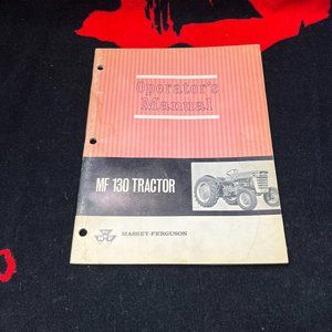 Massey Ferguson 130 Tractor Operators Manual. 1965. Very Good Condition.